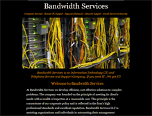 Tablet Screenshot of bandwidthllc.com